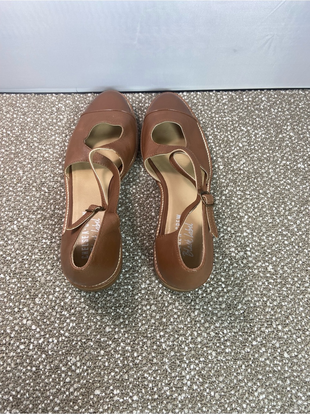 Women's Chelsea Crew Black Label Shoes  Mary Jane Flats  39-US size 8 or 8.5 - Picture 5 of 7